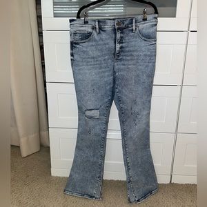 Express Skyscraper Jeans, size 14S, light wash